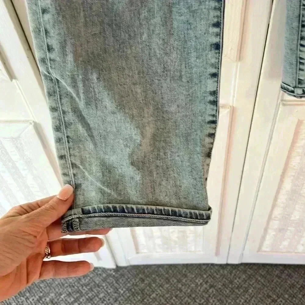Veronica Beard Sky Blue Straight Leg Jeans - Picture 5 of 8